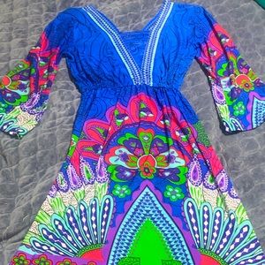 Vibrant multi colored dress!!